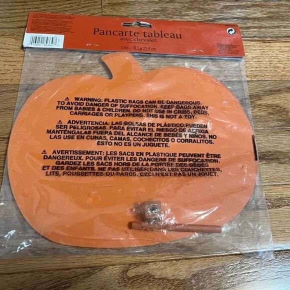 NEW Chalkboard wooden easel sign pumpkin‎ - Picture 2 of 4